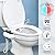 Bidet Attachment for Toilet Warm Water, Temperature Display Hot & Cold Water Non-Electric Adjustable Pressure Self Cleaning Frontal & Rear Dual Nozzle Wash Bidet Attachment for Rear & Feminine Wash