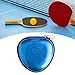 FytStycale Table Tennis Box Holder Lightweight Portable with Zipper Professional Compact Fashion Holds 3 Balls Case Pingpong Ball Bag, Blue
