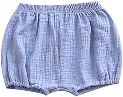 Baby Toddle Infant Girls Sweety Diaper Cover Cotton Linen Blend Ruffle Bloomer Shorts