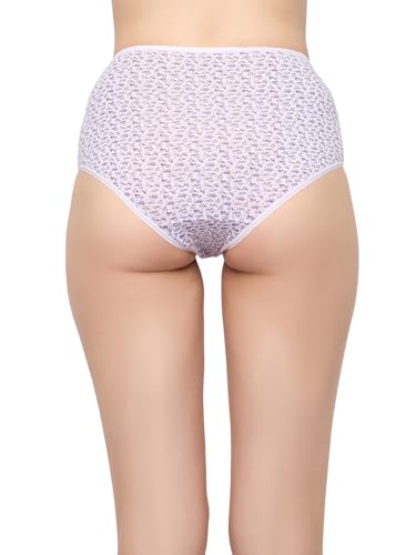 Image of Clovia Women's Pack of 3 Cotton High Waist Outer Elastic Hipster Panty