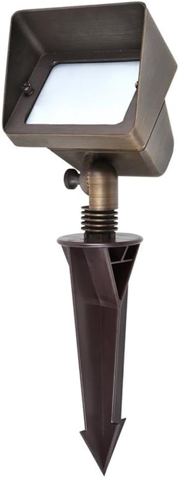 Elitco Lighting Modern Bright Home Decorative Cast Brass Flood Light W2.75In D5.25In H8In Antique Brass Mr11/ Mr16 Dual Socket - 2.75x2.75x8