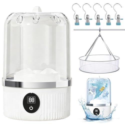 La Mejor Recopilación de lavadora de ropa Acros para comprar hoy. 43 OYANIA 1L Lavadora de Ropa Interior Portátil con 5 Ganchos y 1 Bolsa para Secar la Ropa,Mini Lavadora Portatil con 3000 mAh,Lavadoras Pequeñas Inalámbrica,para Sujetadores/Ropa...