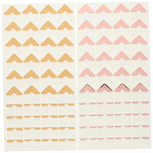 ARTIBETTER Scrapbook Corners 10 Sheets of Photo Album Corners Self-Adhesive Photo Stickers for Memory Books