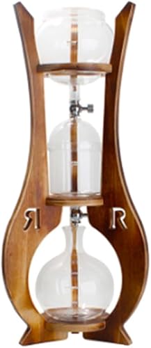 ASSICON Cafetera de aluminio con goteo de hielo al vapor con diseño elegante estilo retro que se adapta a la mayoría, cafetera helada para estufa de