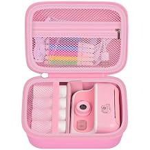 GWCASE Case Compatible with DUDUDRAGON for Cimizi for Dylanto for GREENKINDER for ESOXOFFORE for Careenoah for TKECWOB Instant Print Camera, Kids Instant Digital Cameras Storage Case Box Only -Pink