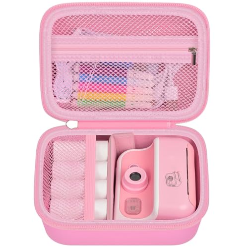 Funda rígida para cámara instantánea infantil rosa