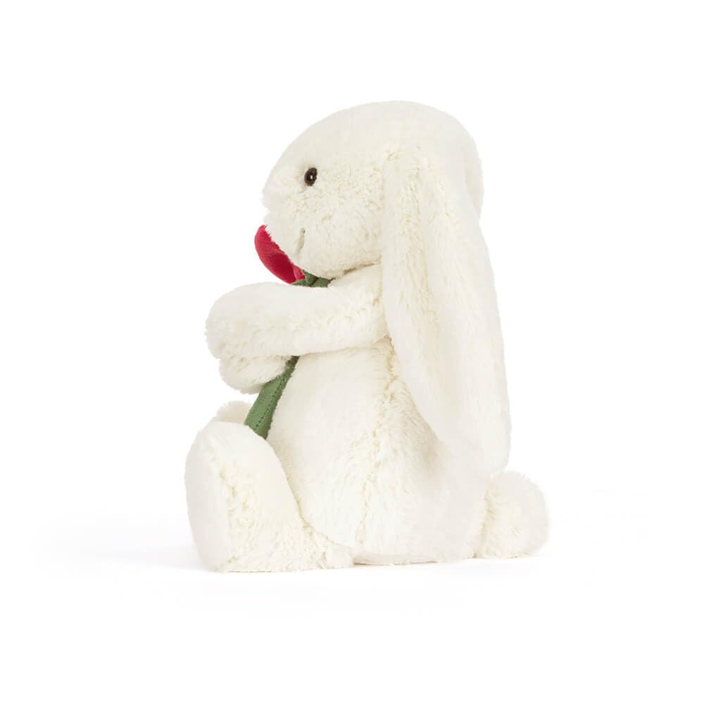  Cream Bunny With Rose うさぎ ぬいぐるみ Jellycat Cream Bunny With Rose - Valentine's Day 2026 Limited