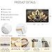 Large Buddha Lotus Canvas Wall Art Abstract Gold and Grey Zen Buddhism Decor painting Pictures Modern Serene Meditation Posters Prints for living room Bedroom Office Hallway Home Decoration