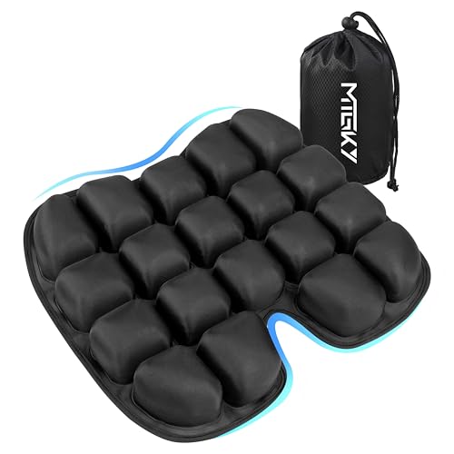 Upgrade Travel Seat Cushion for Airplane,Portable&Adjustable Air Seat Cushion,Coccyx Tailbone Pain...