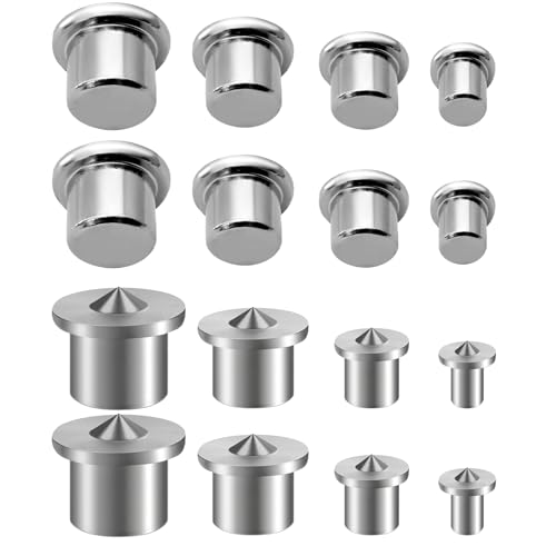 ISDVBUY 20 PCS Dowel Pins Center Point Set - Tenon Center Transfer Plugs Point for Professional Woodworking Accessories 5 Sizes (1/4", 5/16", 3/8", 1/2" Inch)