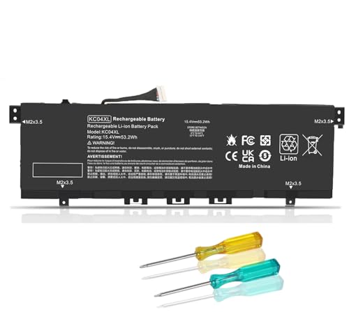 Batterie KC04XL haute capacité pour PC portable HP Envy x360 13-AR