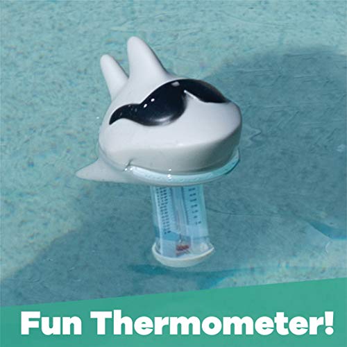 GAME 2700 Shark Spa and Pool Thermometer, Shatter-Resistant Casing Tether Included, Fahrenheit and Celsius, 9-in height x 3-1/2-in diameter - Thumbnail 3