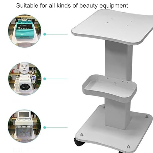 Carrello per saloni di bellezza, strumento di bellezza, con vassoio portaoggetti, portatile, per saloni di bellezza