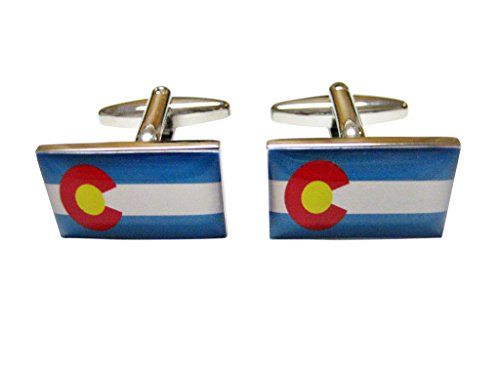 Kiola Designs Colorado State Flag Cufflinks #TOP25
