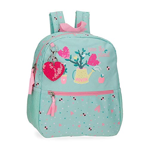 Movom Flower Pot Mochila Pequeña Verde 27x32x10 cms Poliéster 8,64 L