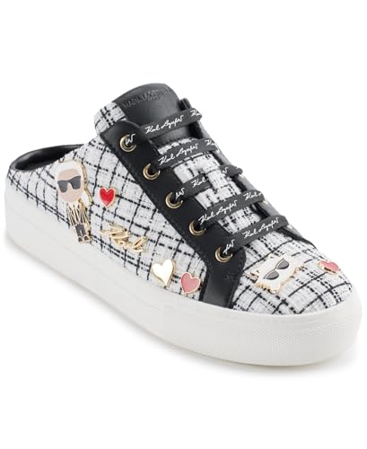 Image of Karl Lagerfeld Women's Cambria Slip on Sneaker Mule with Pins