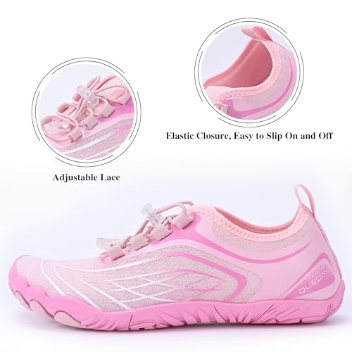 Image of Queday Water Shoes for Women Men Quick Dry Barefoot Shoes Athletic Lightweight Sports Aqua Socks Outdoor Swim Hiking Diving Surf Fishing Walking Kayaking