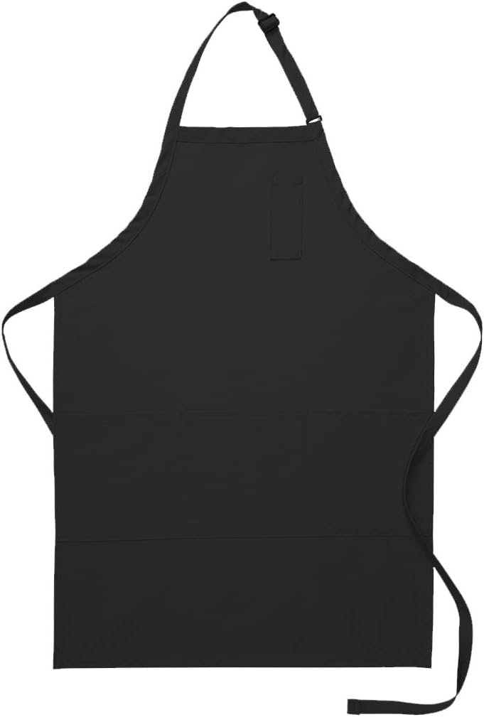 DayStar Apparel 224 Three Pocket Butcher Apron w/Pencil Pocket