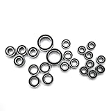 HOPLEX 22PCS RC Car Ball Bearing Steel Rubber Sealed Ball Bearings Kit for TRX4M 1/18 RC Crawler Upgrade Parts