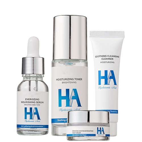 Cuidado Facial Antienvejecimiento Con Círculos Oscuros De Ácido Hialurónico, Suero De Hialurones, Crema, Agente De Limpieza, Agua Suave, Antienvejecimiento, Antigüedad