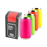  YOKO DESIGN 1351 Fluo Canette isotérmica Doble Pared Acero Inoxidable 7 cm 280 ml, Acero Inoxidable, Fucsia, 14 x 7,5 x 7,8 cm