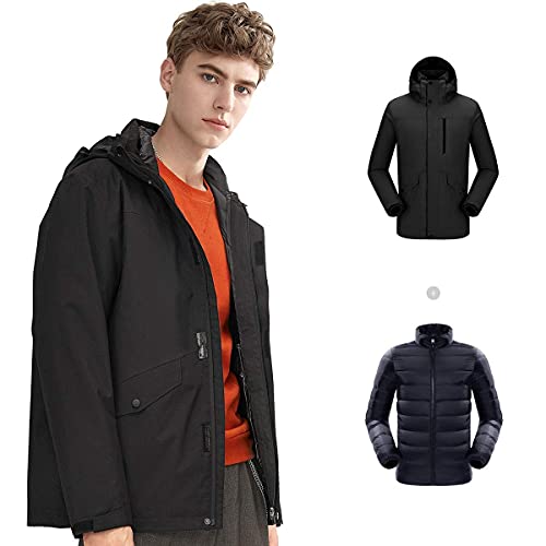 Veste de ski imperméable hommes 3 en 1 manteau d'hiver coupe-vent snowboard
