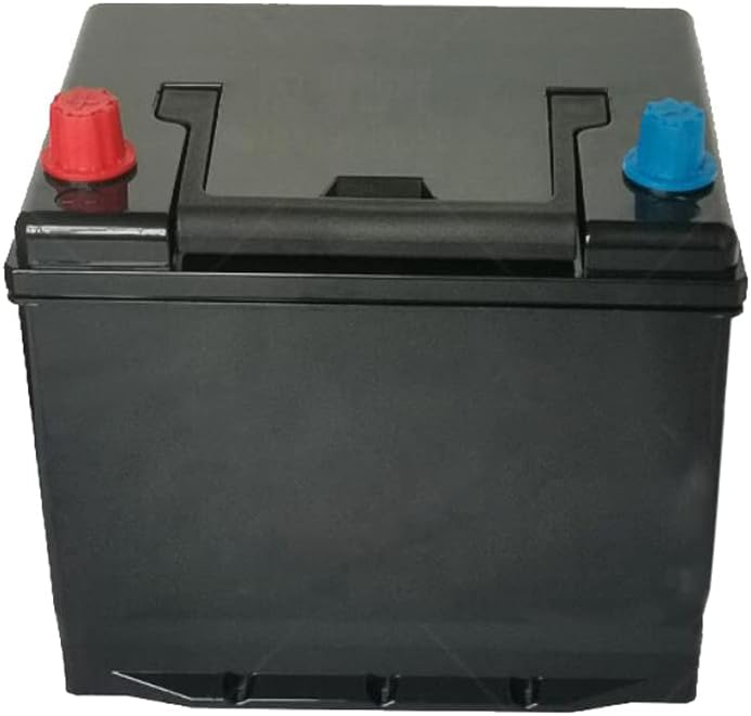 Battery Box For Marine, RV, Camper And Trailer Batteries, Heavy-Duty Double Battery Box with Handle, Battery Pack Empty Box with Handle (R)