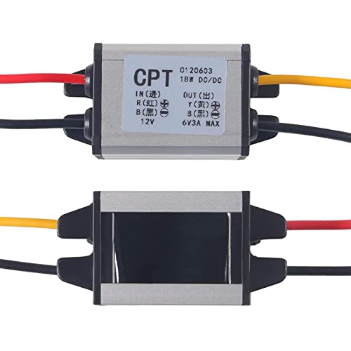 AEDIKO 2pcs DC Buck Converter Voltage Regulator 8-22V to 3-15V 5V 12V 3A Adjustable Output Power Supply Transformer Waterproof Step-Down Volt Module Board for Car Auto Vehicle Motor - Thumbnail 2