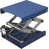 BrandTech B11016 Aluminum Anodized Laboratory Support Jack, 10cm Length x 10cm Width Plate Size, 12cm Maximum Height