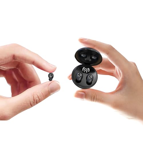 Auricolari in-ear wireless Bluetooth invisibili, morbidi, con cancellazione del rumore,