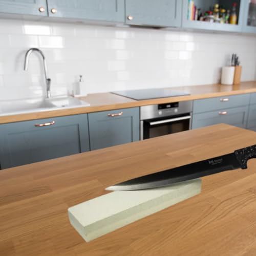 Pedra Amolação Faca Dupla Face Afia Lâmina Acabamento Polime