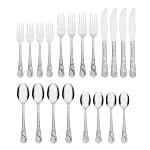 Cambridge Felicity Sand 20-Piece 18/0 Silverware Set for 4, Flatware - Image 2