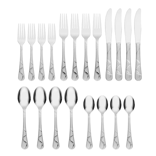 Felicity Sand Piece Flatware Set, 20 Pieces