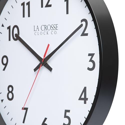 La Crosse Clock 404-3048-INT 19-inch Commercial Silent Quartz Analog Wall Clock by La Crosse Technology - Image 3