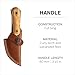 HELLE Knives Mândra FG - Pocket-Size Flat Grind Knife for Food Preparation, Mushroom Harvesting & Hiking Meals (2.72