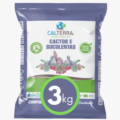 Substrato Cactos e Suculentas 3 kg Calterra