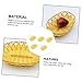 JECOMPRIS 5Pcs Simulation Rattan Storage Baskets Handmade Fruit Baskets for Kitchen Home Restaurant Organization and Versatile Catch All Bins