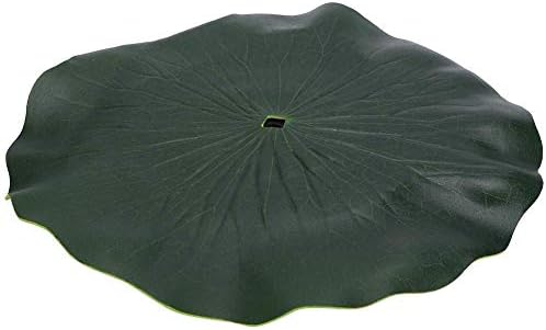 Bandeja flotante de hoja de loto, soporte flotante de plástico para regar fuente solar jardín piscina