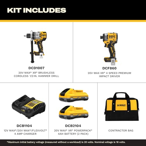 DEWALT 20V MAX XR Brushless Combo Kit