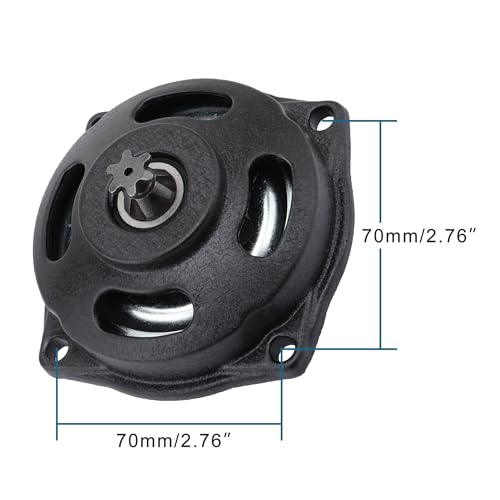 GOOFIT klein Zähne Getriebekasten Kupplungstrommel Ersatz für 2-Stroke 47cc 49cc Pocketbike