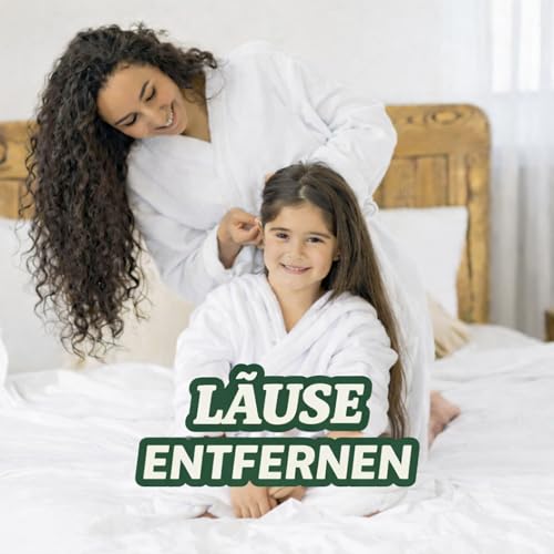 Läuseshampoo - Repellent gegen Läuse mit 100% natürlichem Teebaumöl | Ohne Pyrethrine und Permethrin | Wirksame Läusebehandlung für Kinder | Angenehmer Duft | Entwirrende Haarpflege für Mädchen