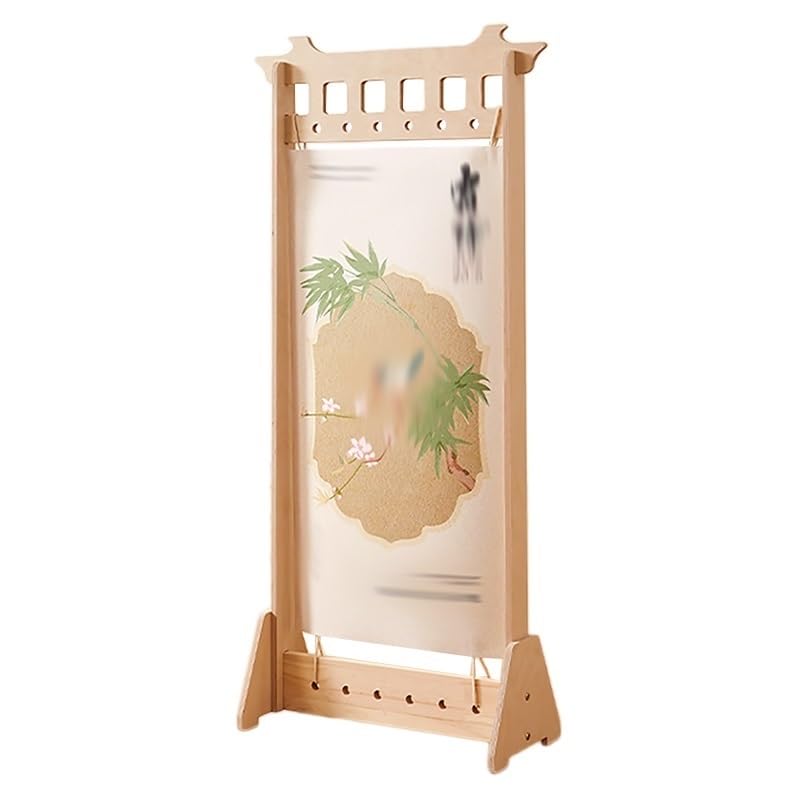 XPLKQXE Soporte Para Carteles Alta Resistencia, Expositor Madera Para Letreros, Soporte Independiente Para Paneles Y Carteles Para Exposiciones(Light brown,21.5x43.5in/5pcs)