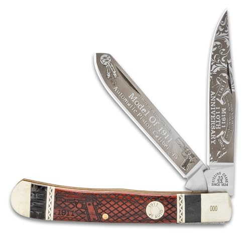 KISSING CRANE Pocket Knife for Men | Dual Stainless Steel Blades