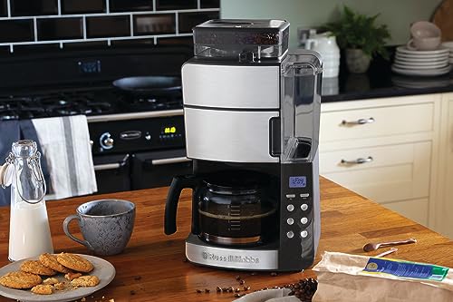 Russell Hobbs Ersatzglaskanne [für Kaffeemaschine Grind & Brew 25610-56] Kaffeekanne Glas für Filterkaffeemaschine 700372