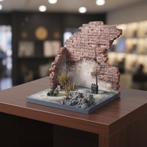 Maquette de maison en ruine harayaa pour micro-paysage résine - 6