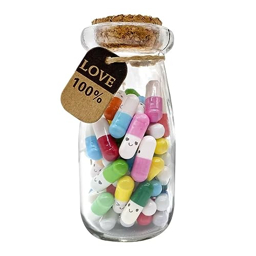 60pcs Cápsulas con Mensajes en Una Botella, Cápsula de Mensaje...