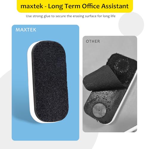 Image of maxtek Magnetic Dry Erase Eraser, 8 Pack, Gray