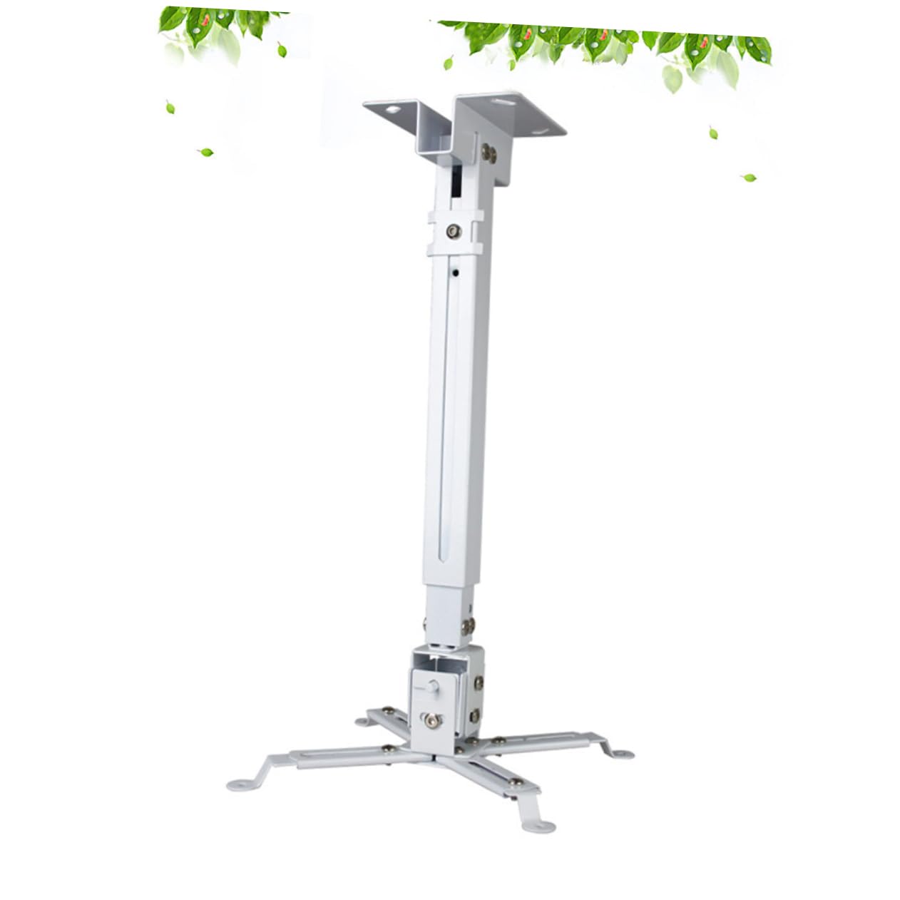 Uonlytech Supporto Da Soffitto e Parete Per Proiettore Led in Ferro, Regolabile Bracci Articolati, Portata 15 Kg, Installazione Flessibile Per Home Cinema e Ufficio