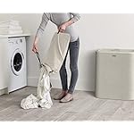 Joseph Joseph Tota Trio 90 liter/23.8 gallon Laundry Hamper Separation Basket with lid, 3 Removable Washing Bags with Handles- Ecru - Image 4