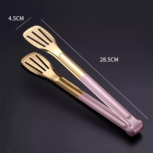Pinzas de cocina prémium de 28,5 cm, antideslizantes, resistentes al calor, para cocinar a la parrilla, servir y ensalada, herramienta esencial de cocina